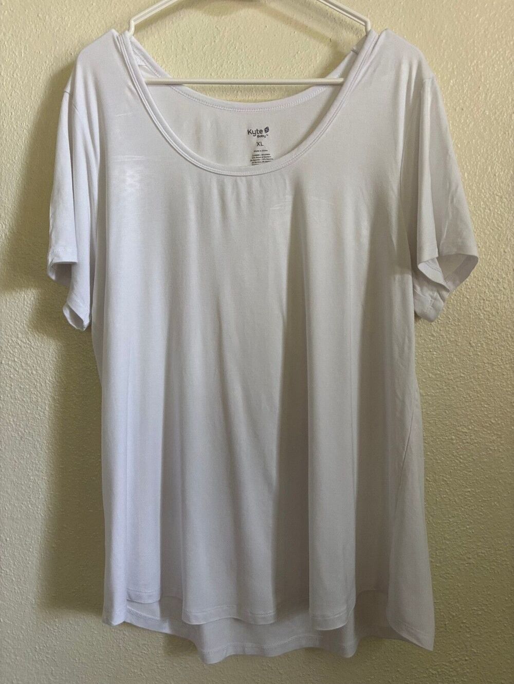 Kyte Baby Women’s Bamboo Lounge Tee White Size XL